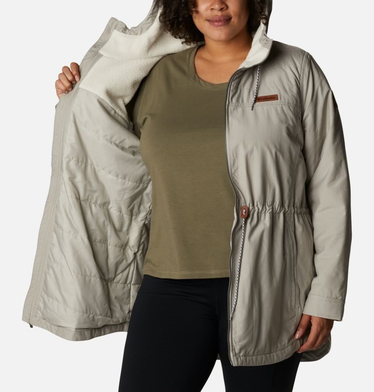 Women's Columbia Chatfield Hill Jackets Grey | Plus Size CA-Q43A0